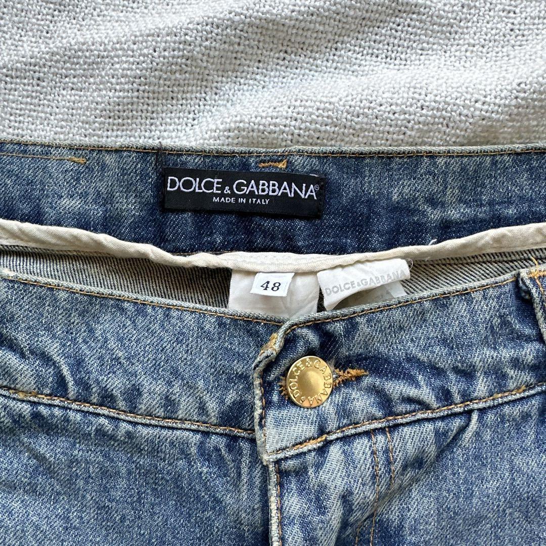 Dolce&Gabbana Men L Archive 01Aw Crash Piping Denim Luxury Vintage