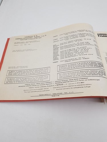 Manuel D'Atelier Lancia Beta Coupé Berline Catalogue De Pièces D'Origine 1974 - Photo 5/24
