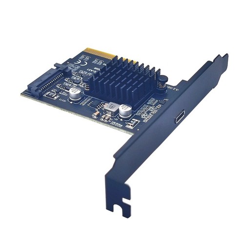 USB 3.2 PCIE Expansion Card PCIe 4X To USB3.2 Gen2 X2 Type-C 20Gbps Adapter Card - Picture 3 of 8