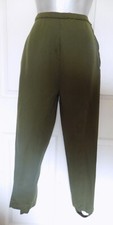 Vintage 60s Era Olive Green Stretch Pants Stirrup W25