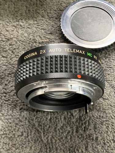 Vintage Cosina 2x Auto Telemax MC PK Lens Fits Pentax Mv1 With Case - Picture 2 of 9