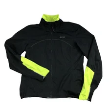 Gore Bike Wear Goretex Womens XL Black Full Zip Cycling Rain Windbreaker Jacket