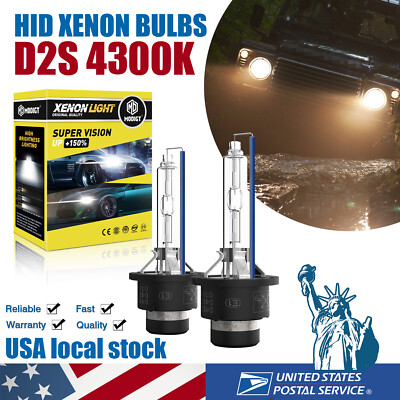 Set of 2 For Acura TL  2009 - 2014  HID Headlight D2S Xenon Bulbs 4300K White