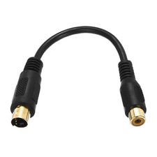4 Pin S-Video Male to RCA Female Composite Adapter Converter Transfer for TV DVD