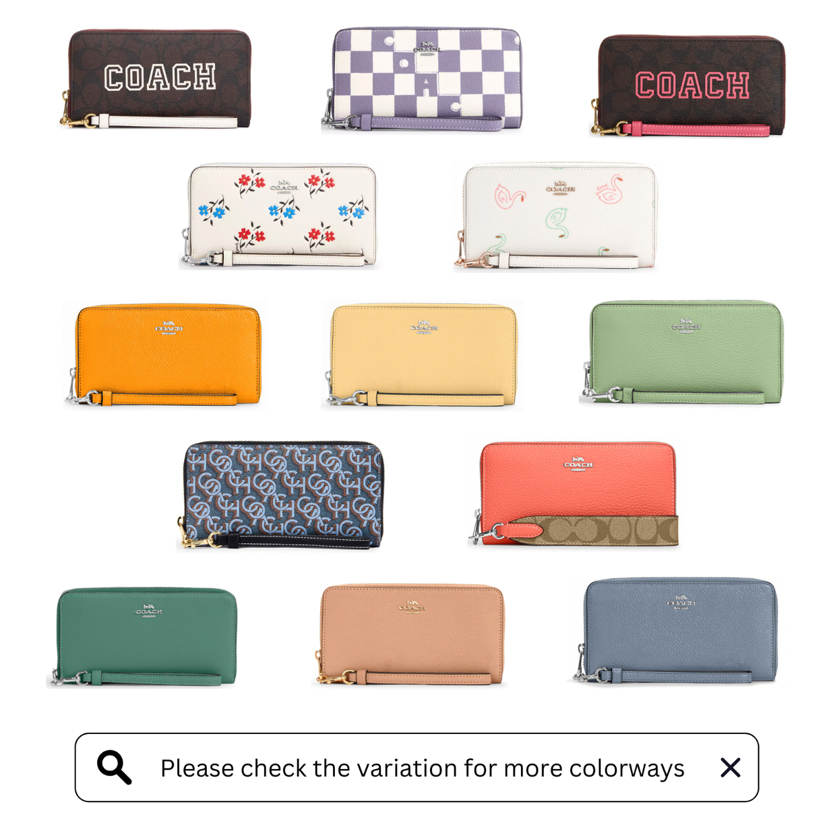 COACH Long Zip Around Wallet Continental Wallet | eBay