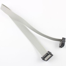 2Pcs 2.54mm Pitch 2x5 Pin 10 Pin 10 Wire IDC Flat Ribbon Cable Length 30CM