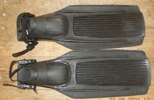 U.S. US Divers Aqua Lung Blades Black DIVING FINS FLIPPERS SIZE Large Adjustable