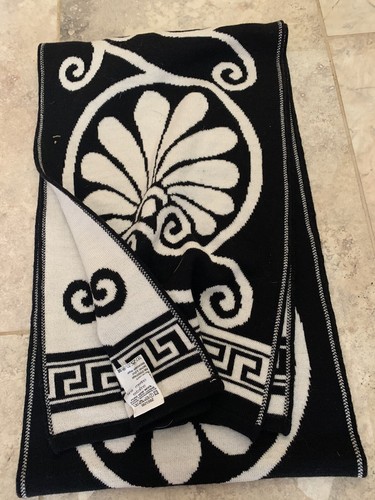 Pura Lana Vergine scarf Black White - Picture 3 of 3