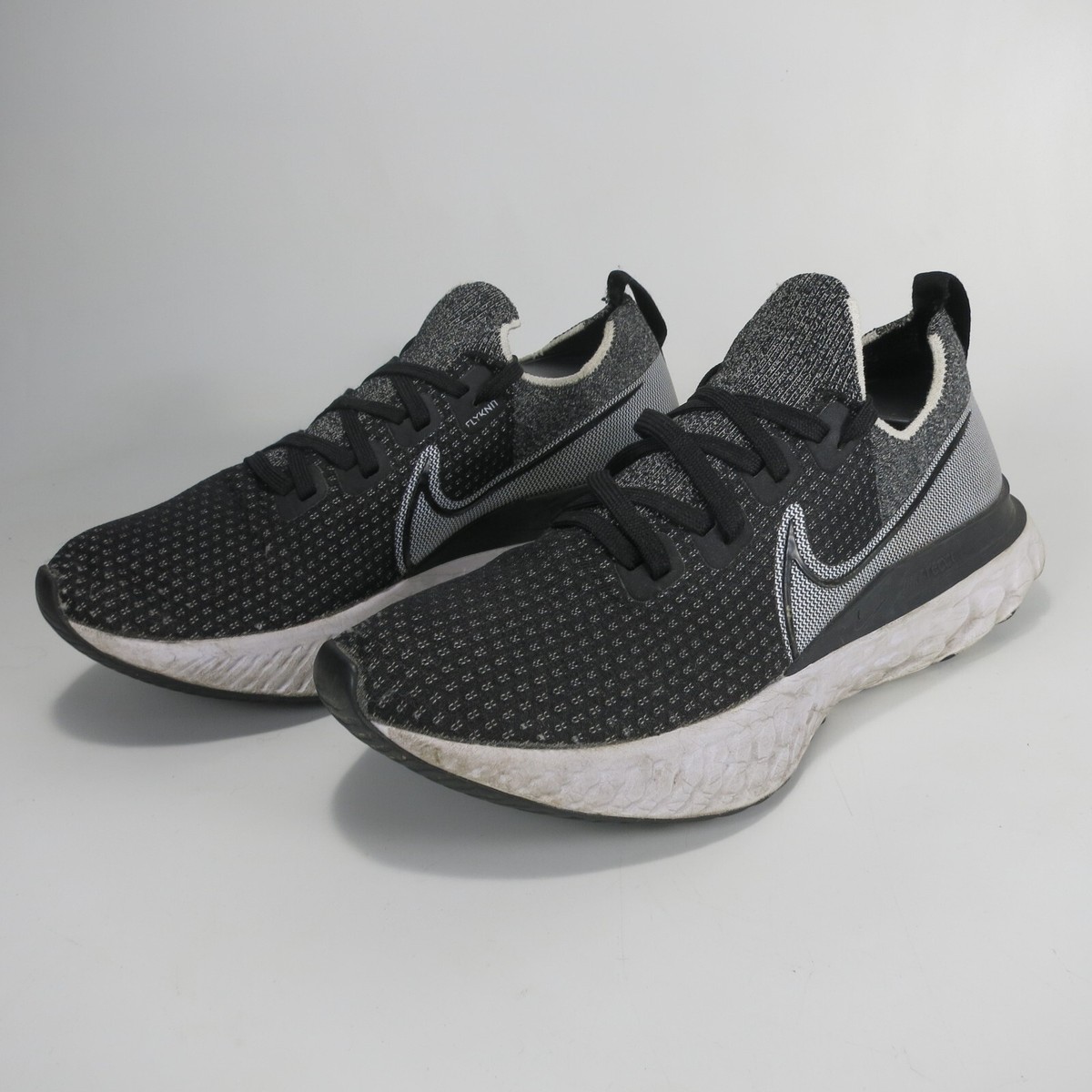 Size 10.5 - Nike React Infinity Run Flyknit Black White for