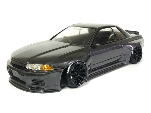 R31HOUSE R31W437 R32 SKYLINE ACTIVE CARBON-R Clear Body Set 1/10 ONLY BODY - Picture 5 of 7