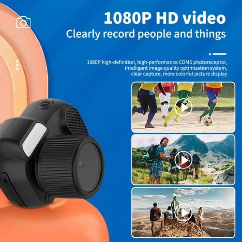 Llavero retro negro cámara mejorada 1080P HD mini cámara DV para estudiantes niños - Imagen 5 de 13