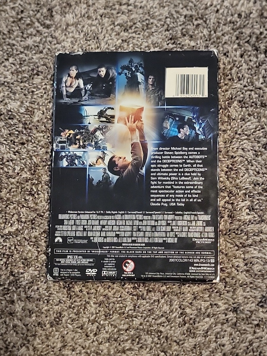 Transformers (DVD, 2007) Slipcover 97363455325| eBay