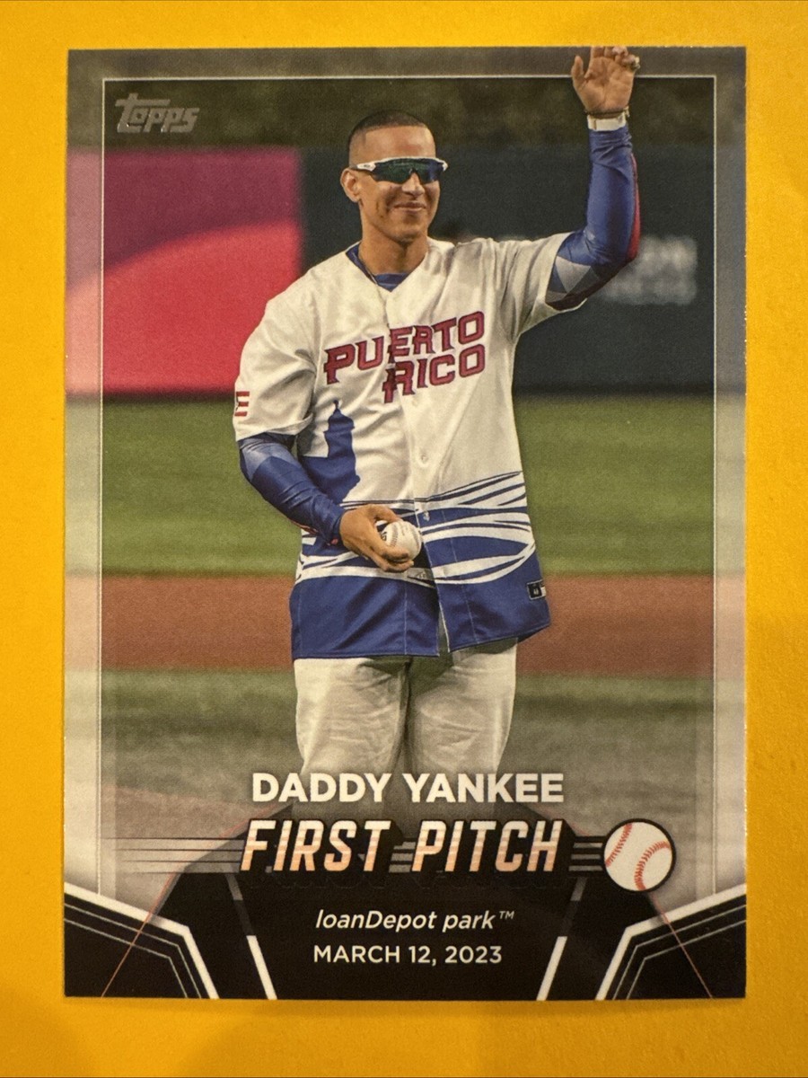 DADDY YANKEE 2024 TOPPS SERIES 2 FIRST PITCH INSERT BASEBALL CARD 