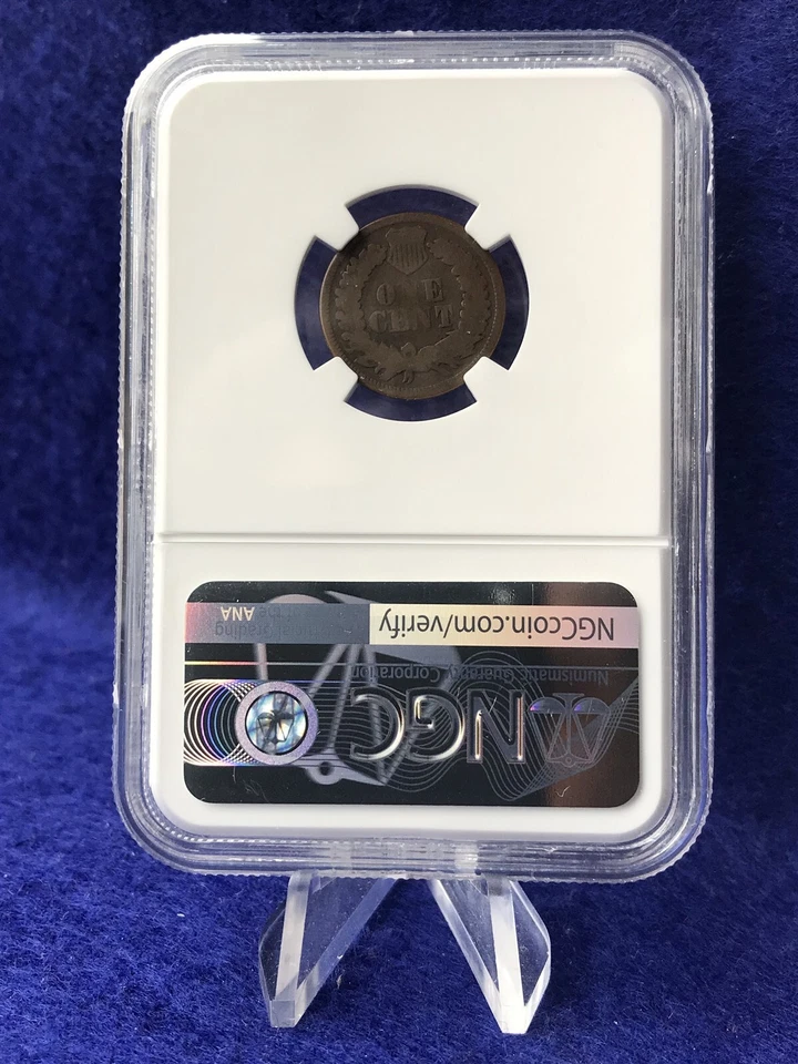 1869 INDIAN HEAD CENT 1c PENNY "TOUGHER DATE SEMI-KEY" *NGC G04 GOOD* - Image 2 of 4