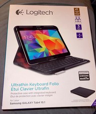 New Logitech Ultrathin Keyboard Folio for Samsung Galaxy Tab 4 10.1 920-006386