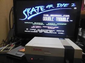Nintendo Console System (NES-001) Completly Genuine OEM W/2 Games Skate or Die 2