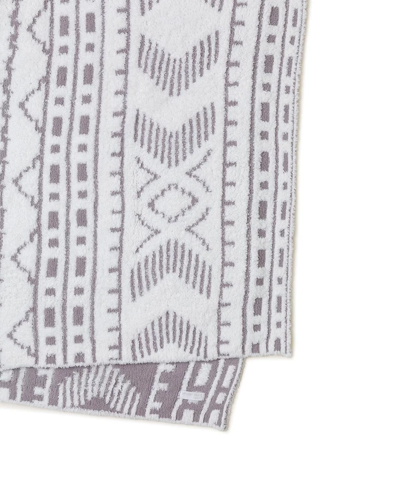 Barefoot Dreams CozyChic Artisan Throw 54"X72" | Color: Cream-Beach Rock - Image 4 of 4