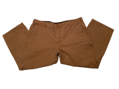 Redhead Men's Brown Canvas Denim All Cotton Carpenter Jeans Size 44x30