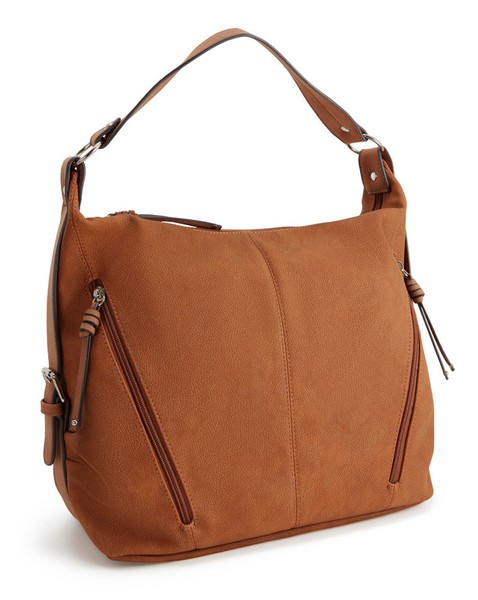 Tom Tailor Caia Hobo Bag Handtasche Schultertasche Tasche Cognac Braun-image