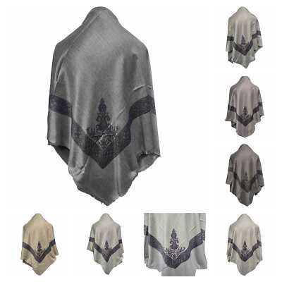 Unisex Premium Arabisches Kopftuch Jemenit Halstuch Kaschmir Tuch Keffiyeh Yashmagh
