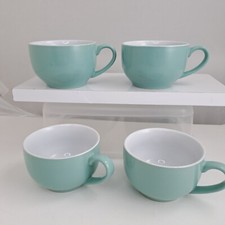4x Olympia Cafe Coffee Cups Aqua Blue - 228ml 8fl oz, GL460