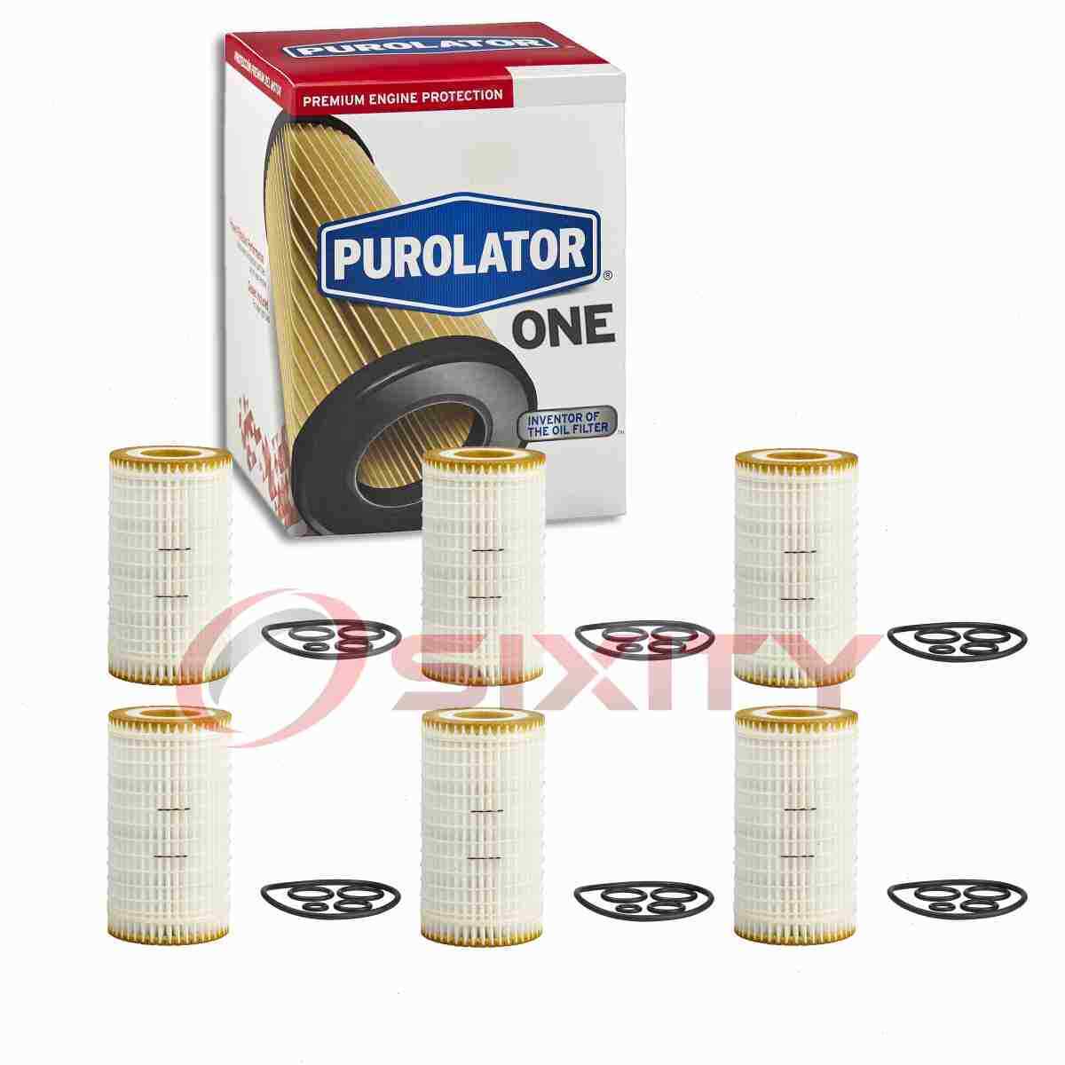 6 pc PurolatorONE PL25277 Engine Oil Filters for Oil Change Lubricant ws