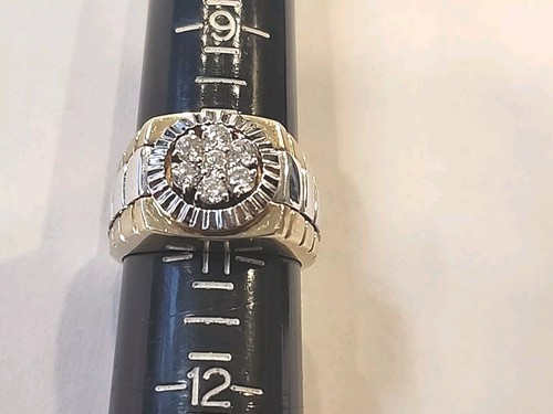 Men’s JST 10K Two Tone Gold Diamond Ring .75 CTTW Size 10.5 - Picture 9 of 9