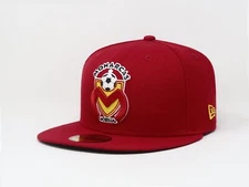 New Era 59Fifty Men Women Cap Monarcas Morelia Soccer Futbol Club Red Fitted Hat