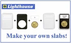Lighthouse Quickslab Coin Holders 34mm 5 Slabs Capsule For $20 Gold Double Eagle