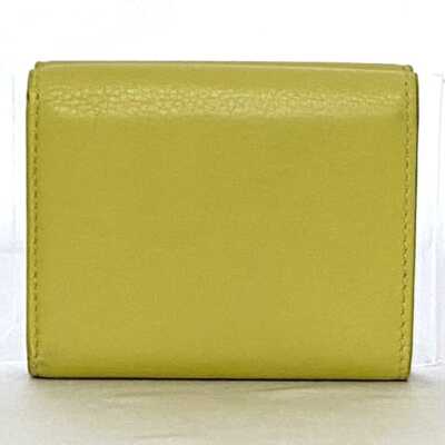 Tiffany tri-fold wallet ec-21646 Lime Green TC Good Condition