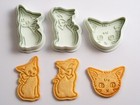 cat and me Cookie Mold cutter mold Cotta  set of 3