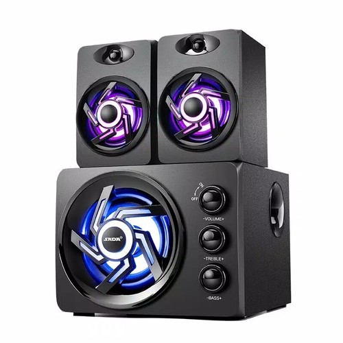 Wooden USB Subwoofer SADA D209 Computer Laptop Speaker W/AUX 3.5mm Audio Plug - Picture 16 of 18