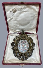Reliquiario antico XIX sec Gesù Cristo Vergine Maria e Santi con Sigillo