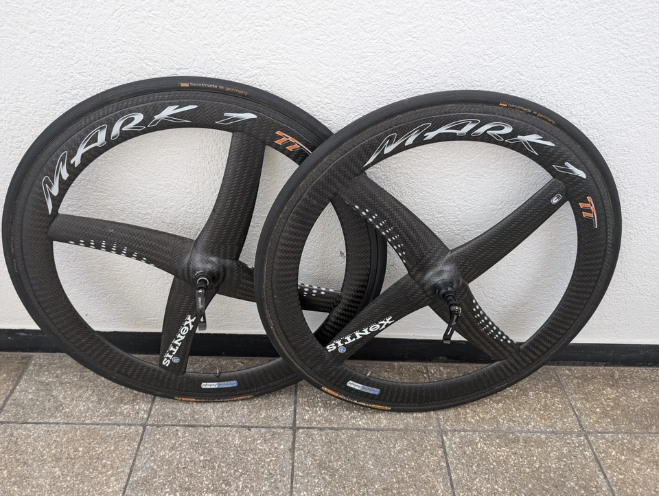 Laufradsatz Xentis Mark 1 TT Shimano 9/10/11-Fach Rennrad 28" Tubular Carbon - Bild 3 von 4