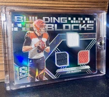 2020 Panini Spectra - Building Blocks Relics Joe Burrow #BB-1 /99 (MEM, RC)