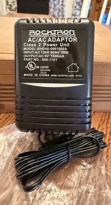 Original 9V AC Adapter For ROCKTRON MIDI MATE Power Supply Cord Charger