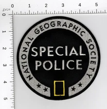 NATIONAL GEOGRAHIC SOCIETY SPECIAL POLICE MYLAR ^  COLLECTIBLE EMBROIDERED PATCH