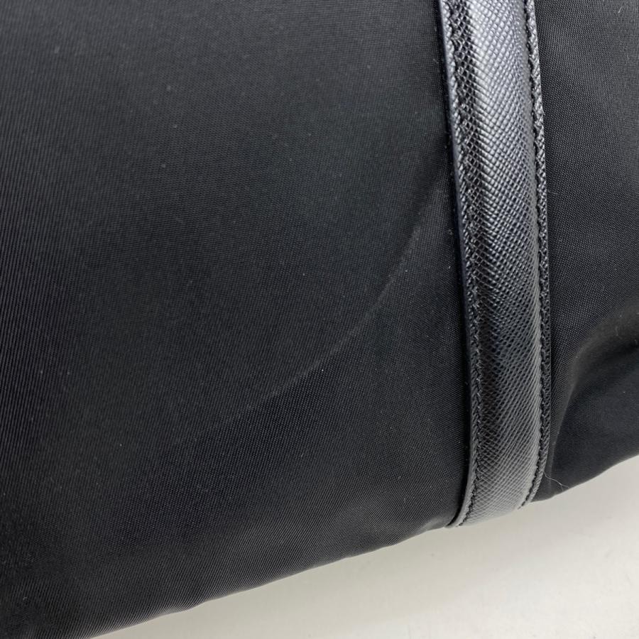 Prada Plate Tote Bag Shoulder Bag Nylon Black #BS1955 thumbnail 5