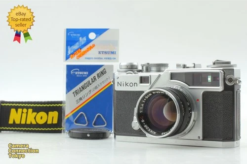 Rare Late Titan [MINT] Nikon SP 35mm Film Camera S 5cm 50mm f1.4 Lens From JAPAN