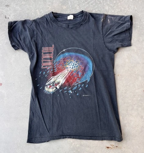 Journey Shirt Size Small Black Escape Tour 80s 1980s vintage concert t-shirt, vintage, size S, single stitch, B+ condition