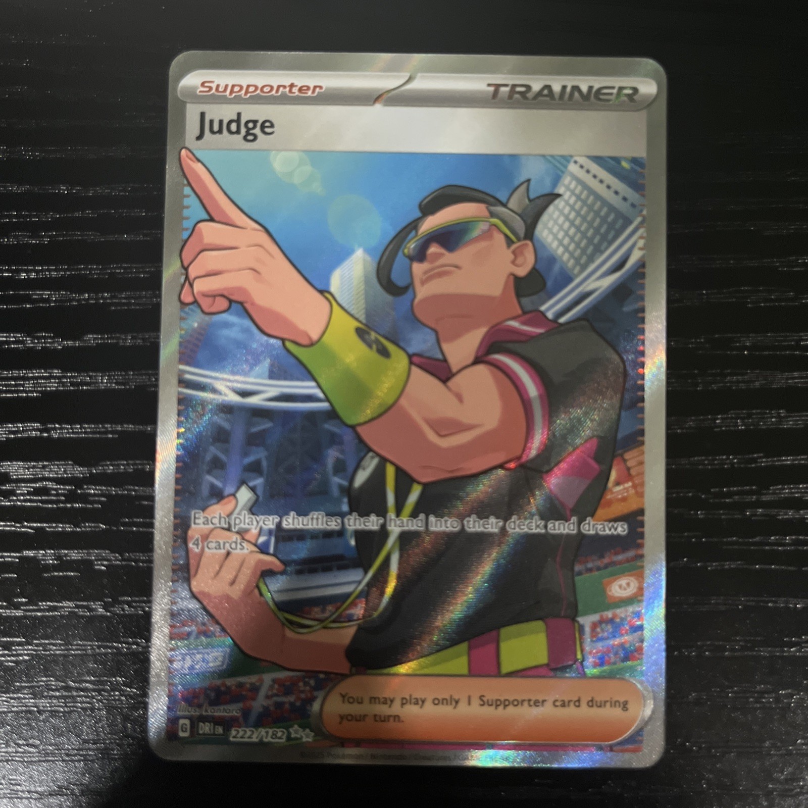 Judge 222/182 - Destined Rivals - Full Art Trainer - Pokemon TCG - NM