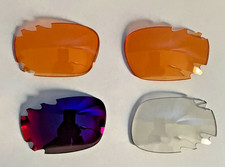 Oakley Racing Jacket /Jawbone Lens Lot 4 Persimmon, Clear, Purple  Case