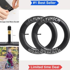 2 Pack 12 12.5 Inch Heavy Duty Bike Tubes 1.75 2.25 Schrader Valve Kid Bicycle