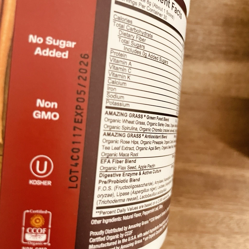 3PK Increíble Mezcla de Hierba Verde Superalimento Baya 8.50oz Nuevo SELLADO - Exp 05/2026 Foto 3 de 4