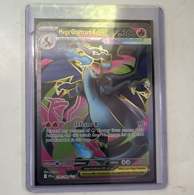 Pokemon Mega Charizard X EX 109/108 Evolutions 2016 English Secret Rare Holo