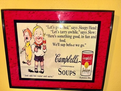 Campbell's Soup Kids Grocery Store Kitchen Diner Retro Advertising Sign