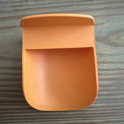 Vintage Tupperware Orange Rocker Hand Scoop #292-16 Canister Measuring Cup