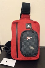 Jordan Nike Monogram Sling Bag Varsity Red Crossbody Bag MA9042-H15