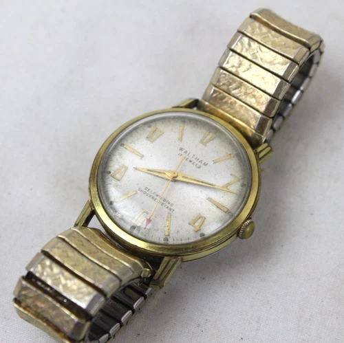 Vintage Waltham 17 Jewels Watch 1/20 10K Gold Filled Waterproof Self Winding