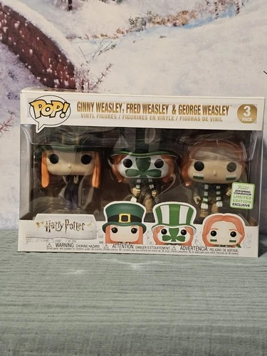 Funko Pop Harry Potter 3 Pack Ginny, Fred & George Weasley at Quidditch Cup ECCC